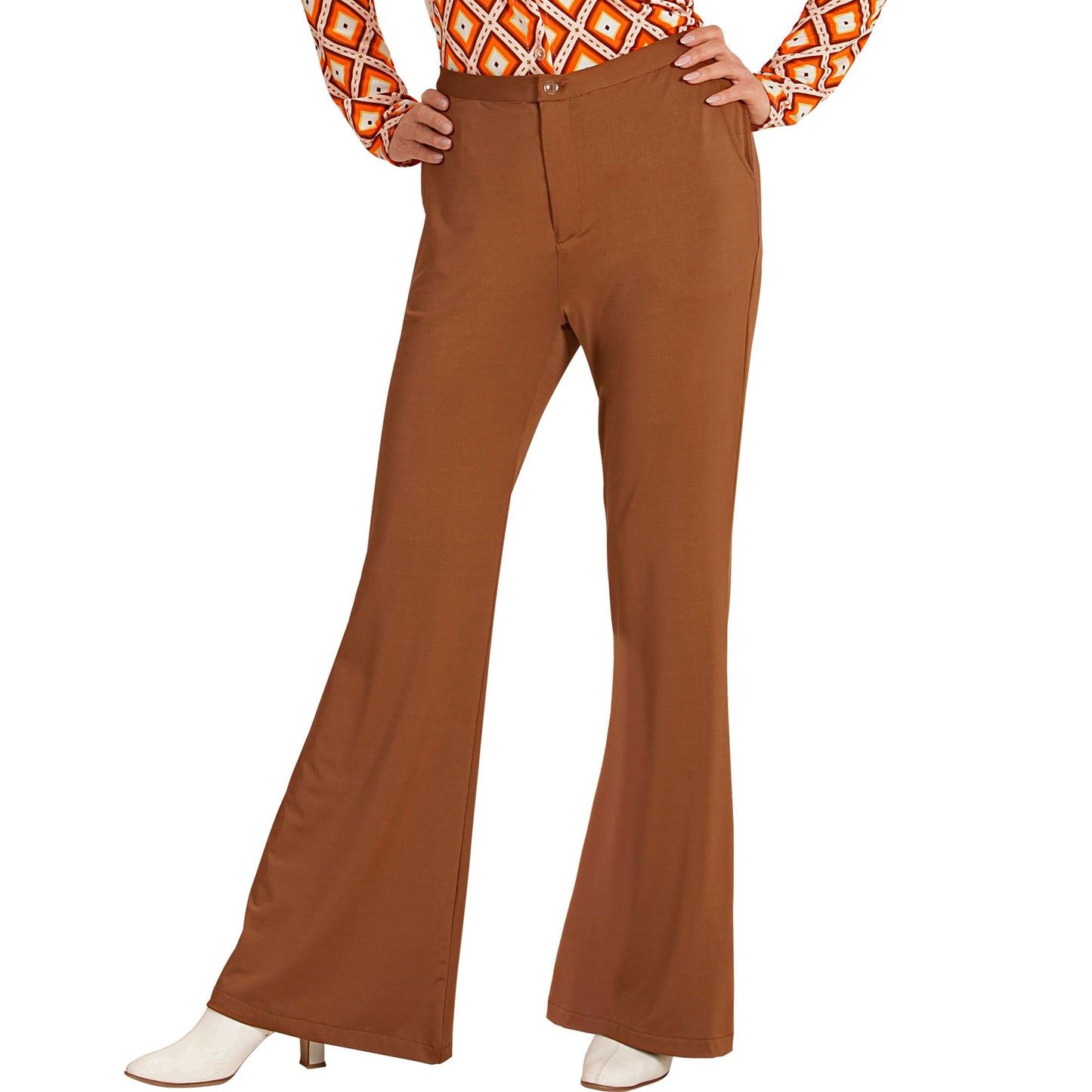 "THE 70s GROOVY STYLE - braun" (Hose) – Vorderansicht