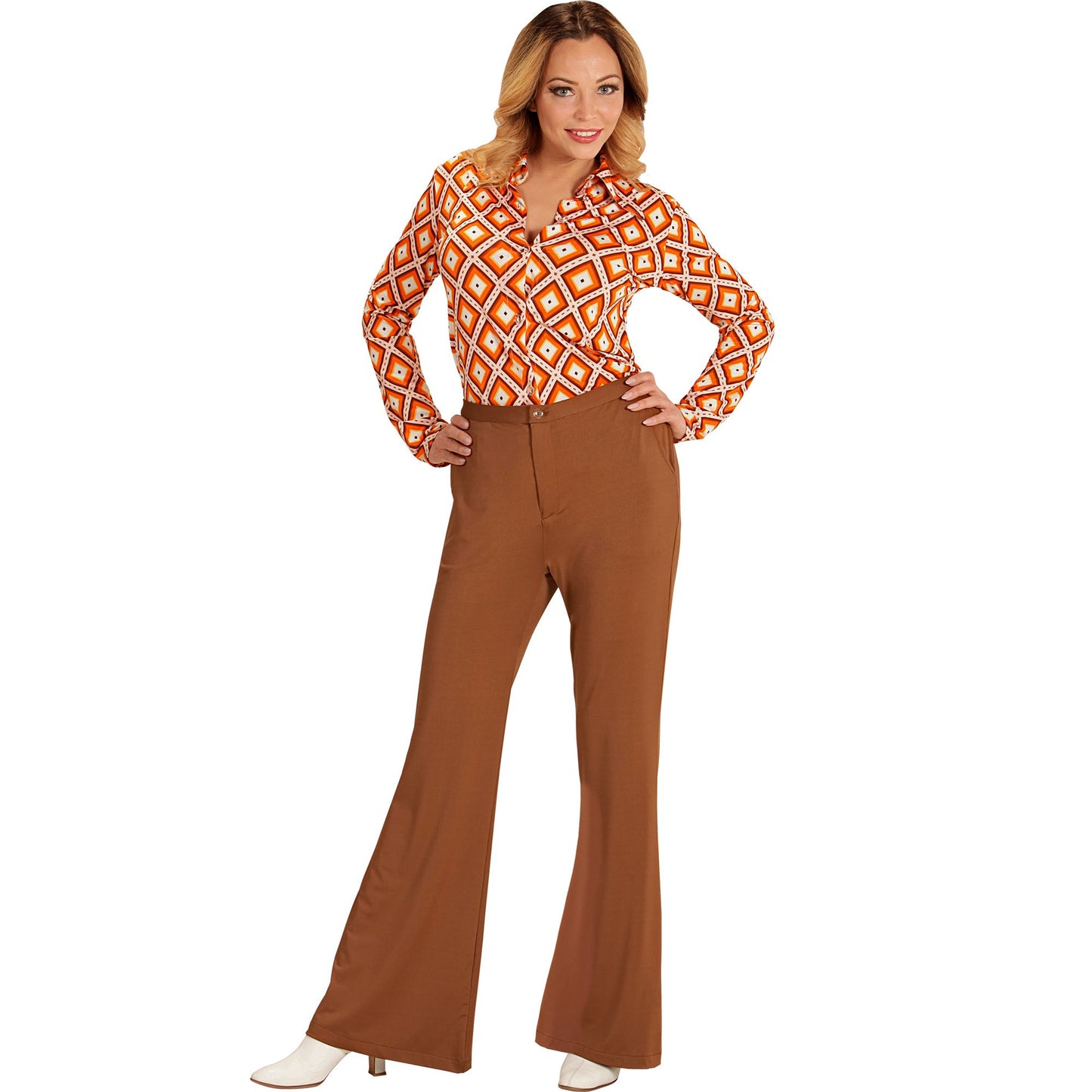 "THE 70s GROOVY STYLE - braun" (Hose) – Detailansicht