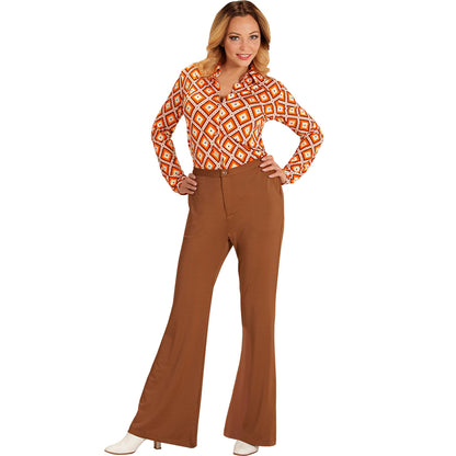 "THE 70s GROOVY STYLE - braun" (Hose) – Detailansicht