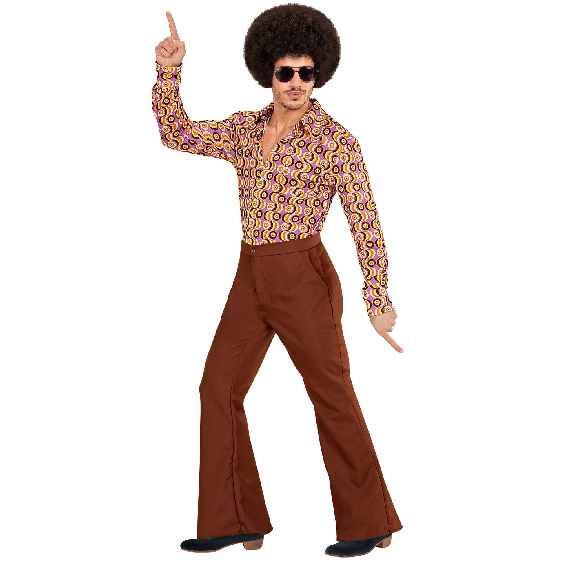 "THE 70s GROOVY STYLE - braun" (Hose) – Detailansicht