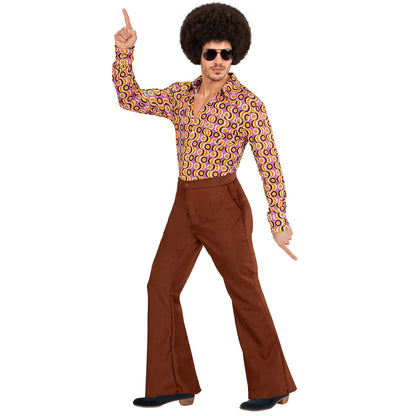 "THE 70s GROOVY STYLE - braun" (Hose) – Detailansicht
