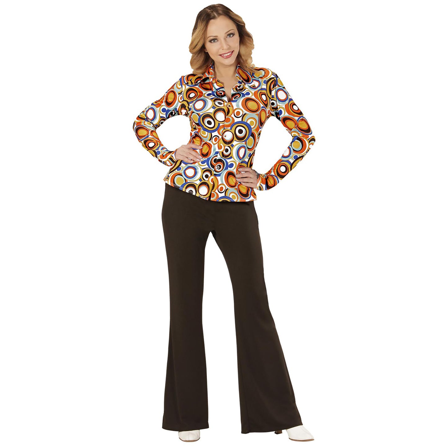 "THE 70s GROOVY STYLE - bubbles" (Bluse) – Detailansicht