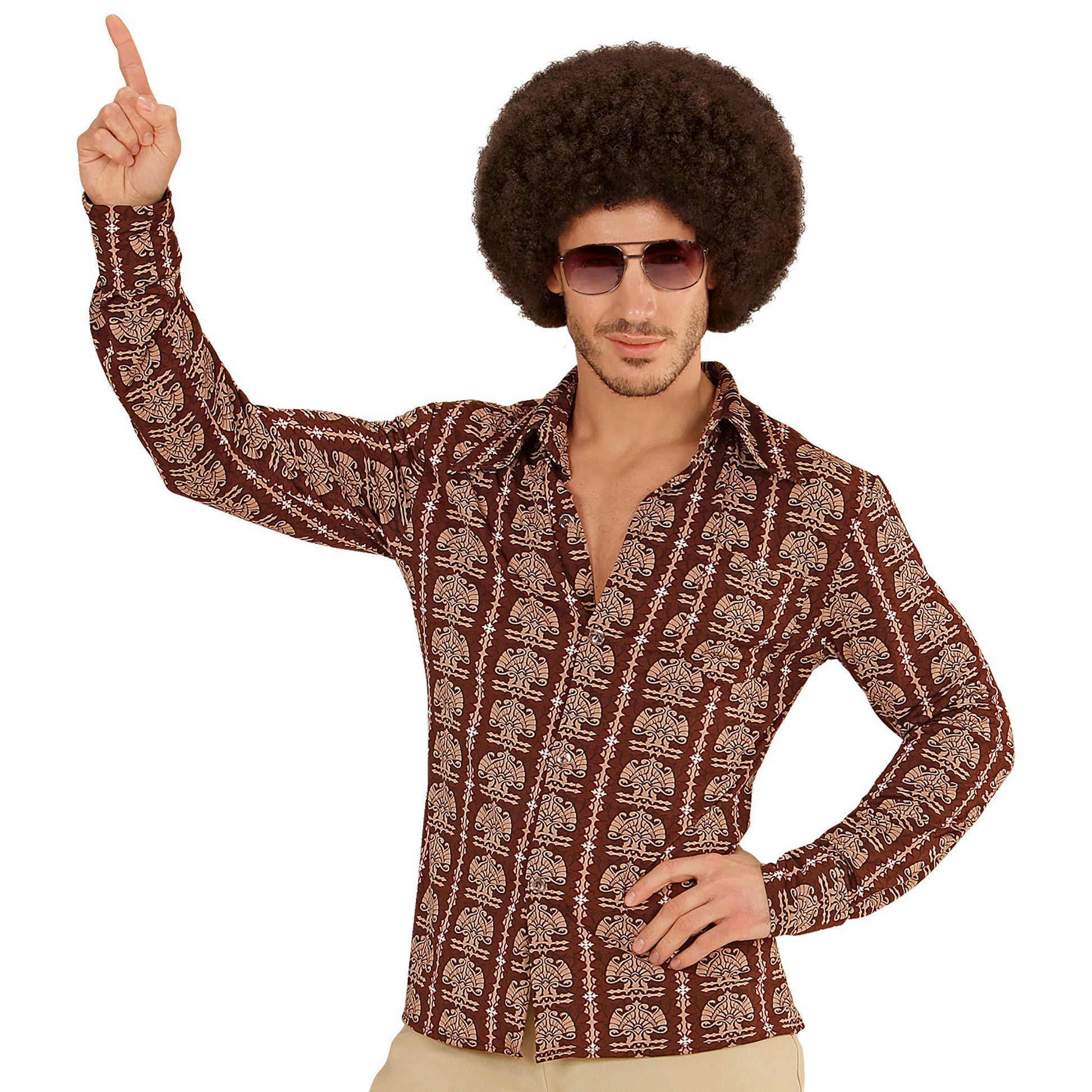"THE 70s GROOVY STYLE - old school" (Hemd) – Vorderansicht