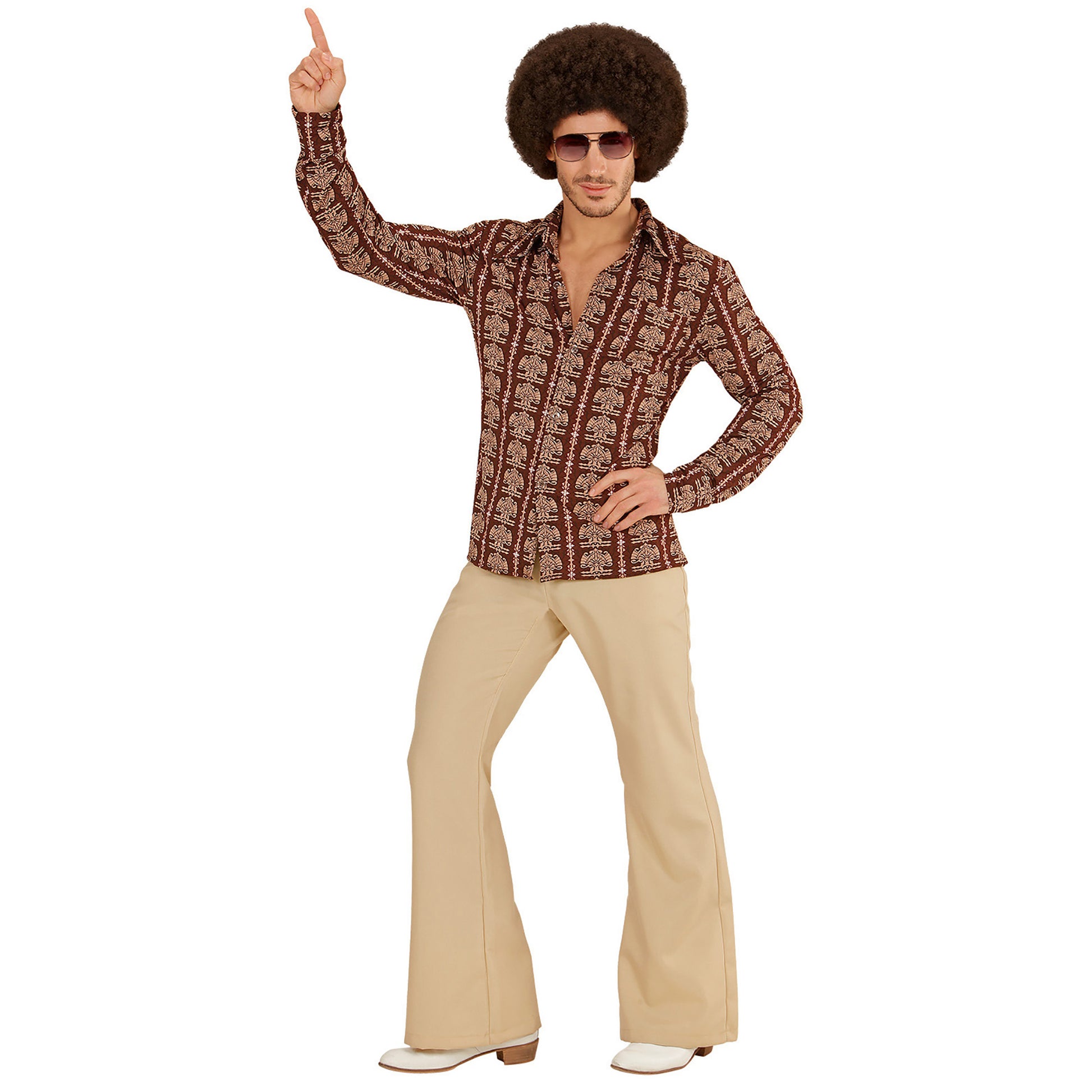 "THE 70s GROOVY STYLE - old school" (Hemd) – Detailansicht