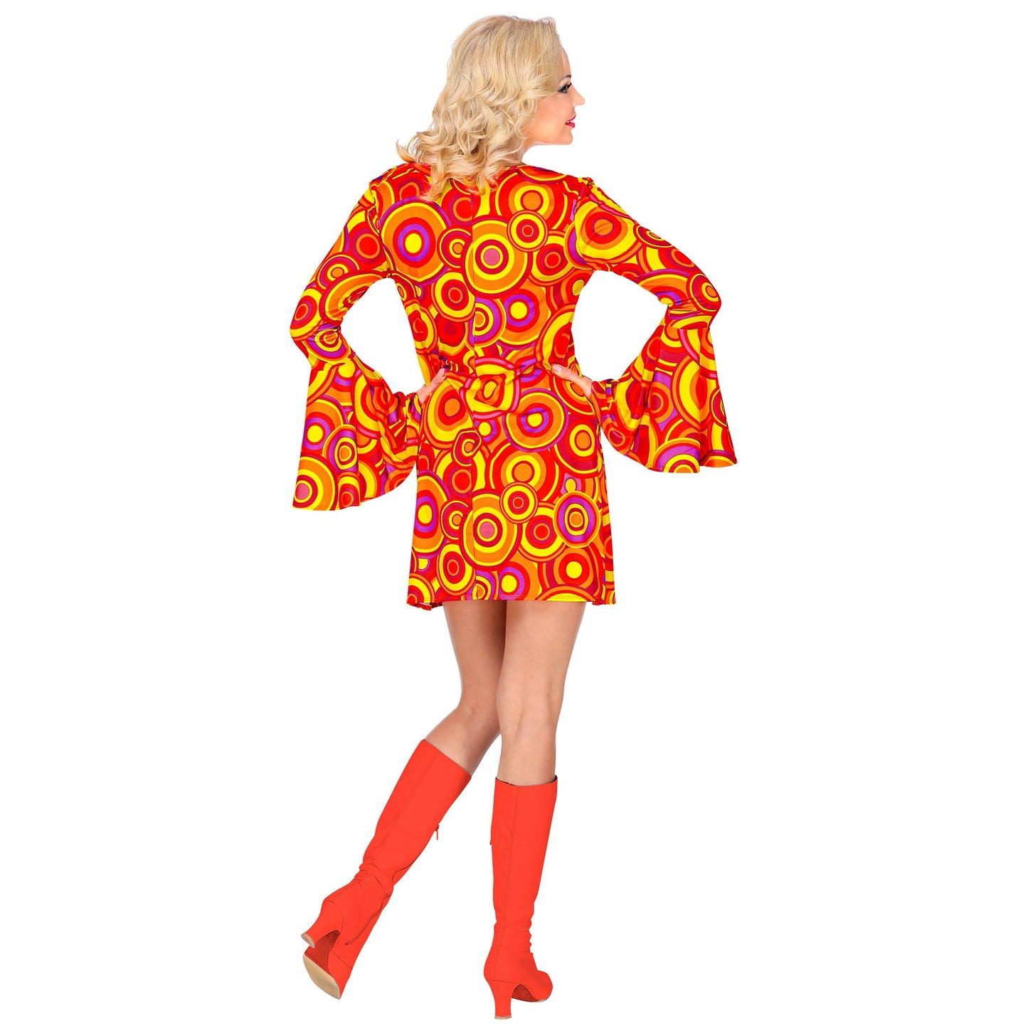 "THE 70s GROOVY STYLE - orange bubbles" (Kleid) – Ansicht 4