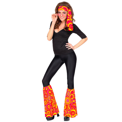 "THE 70s GROOVY STYLE - orange bubbles" (Stirnband & Stulpen) – Ansicht 3