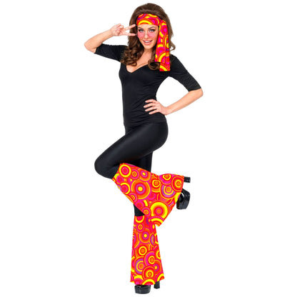 "THE 70s GROOVY STYLE - orange bubbles" (Stirnband & Stulpen) – Ansicht 4