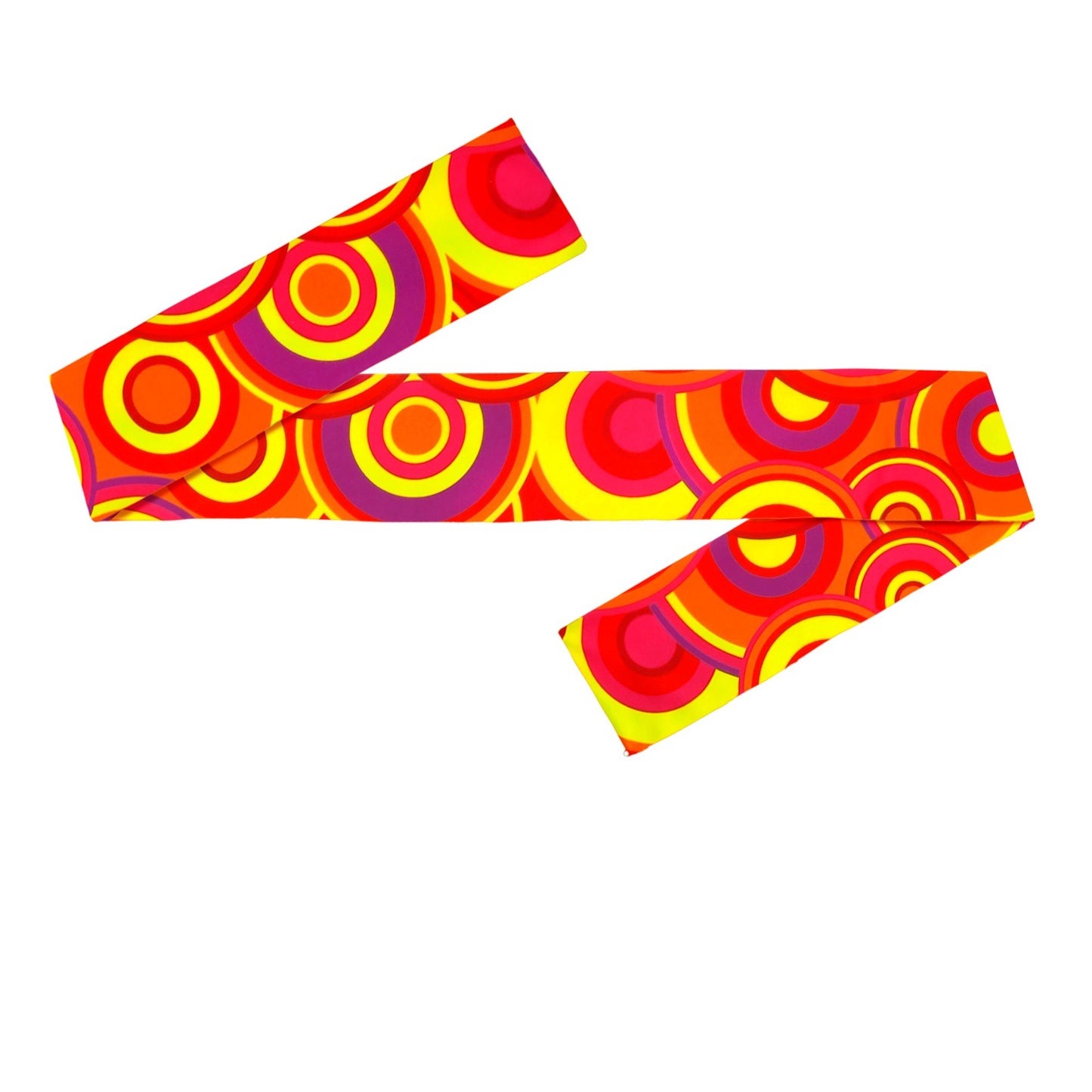 "THE 70s GROOVY STYLE - orange bubbles" (Stirnband) – Ansicht 3