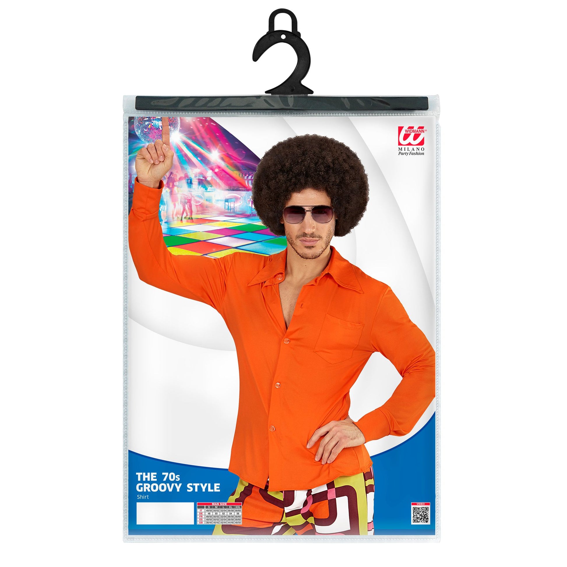 "THE 70s GROOVY STYLE -orange" (Hemd) – Ansicht 5