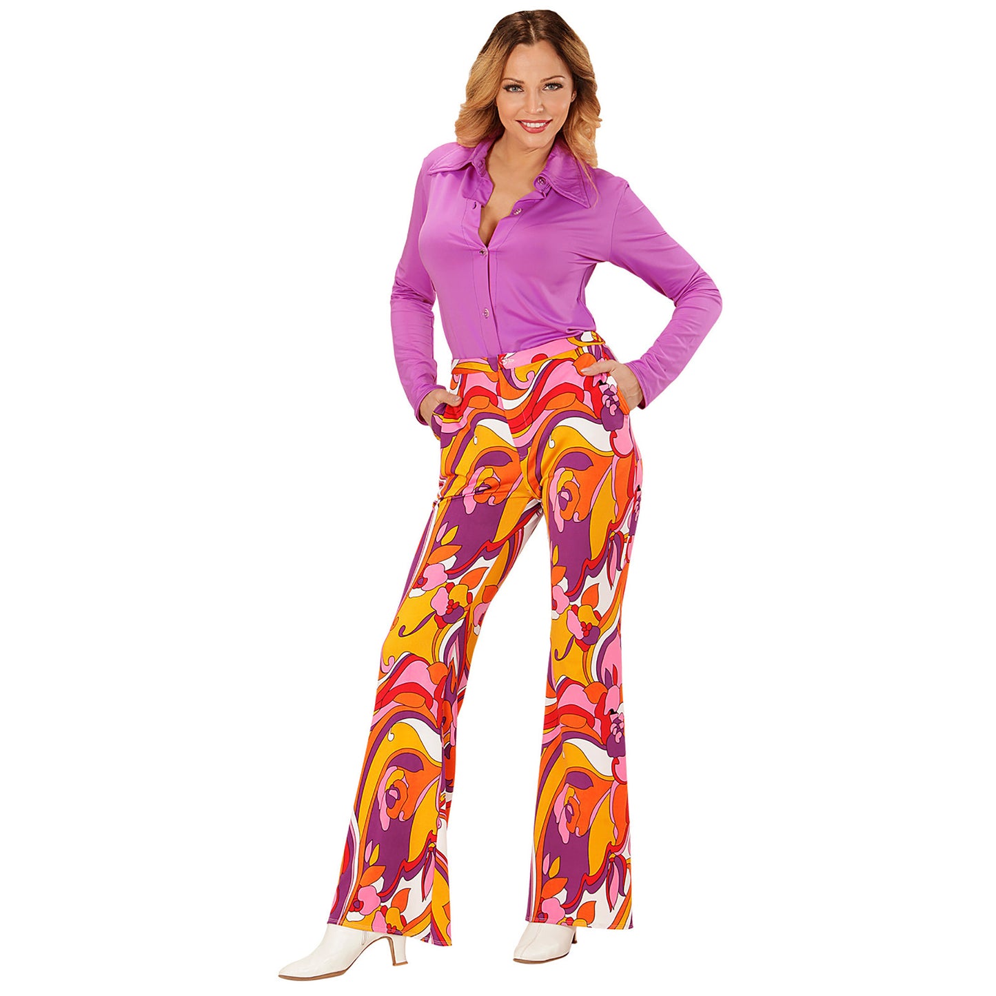 "THE 70s GROOVY STYLE - orchid" (Hose) – Detailansicht