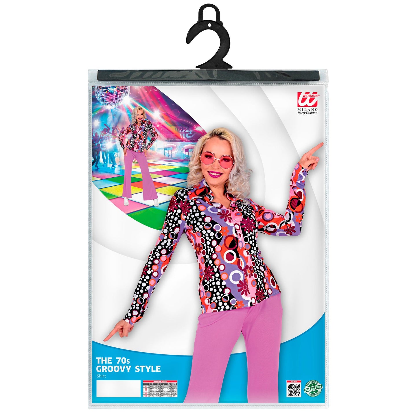 "THE 70s GROOVY STYLE - pink tiny bubbles" (Bluse) – Ansicht 5
