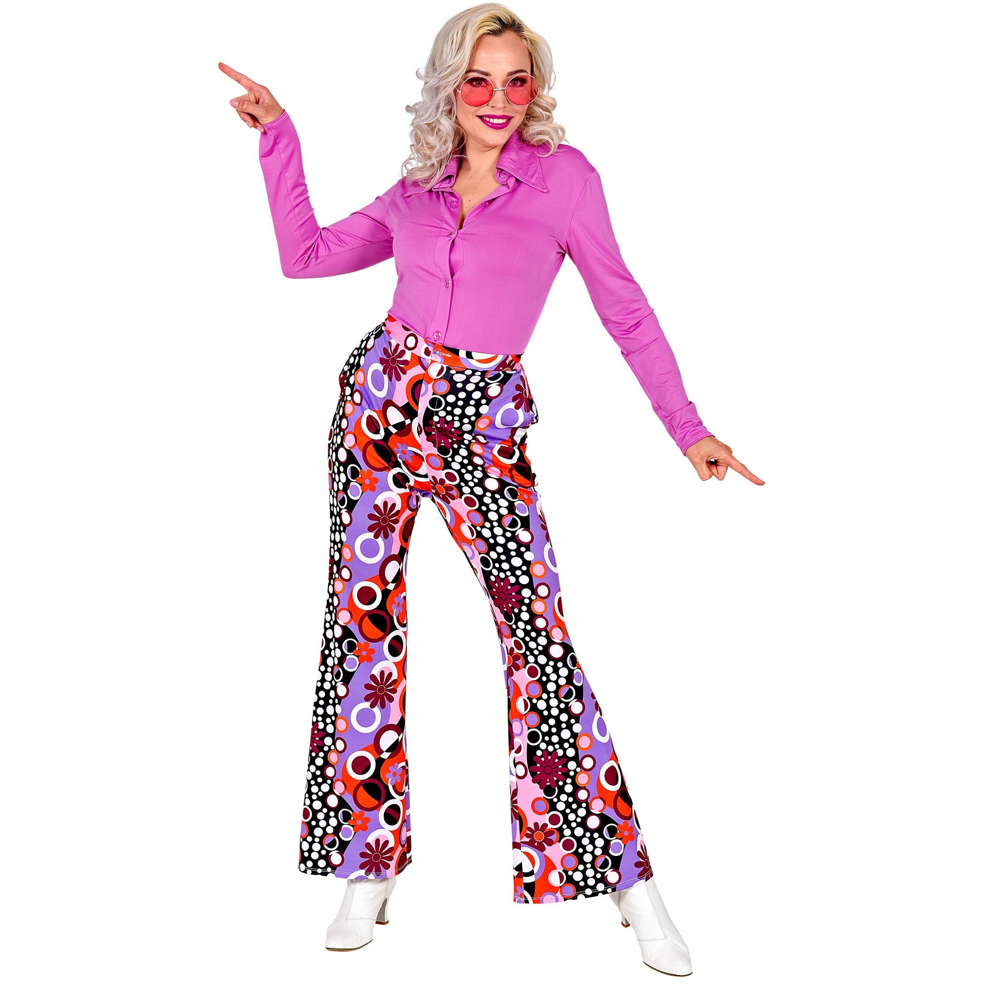 "THE 70s GROOVY STYLE - pink tiny bubbles" (Hose) – Detailansicht