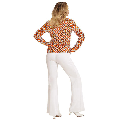 "THE 70s GROOVY STYLE -rhombus" (Bluse) – Ansicht 4