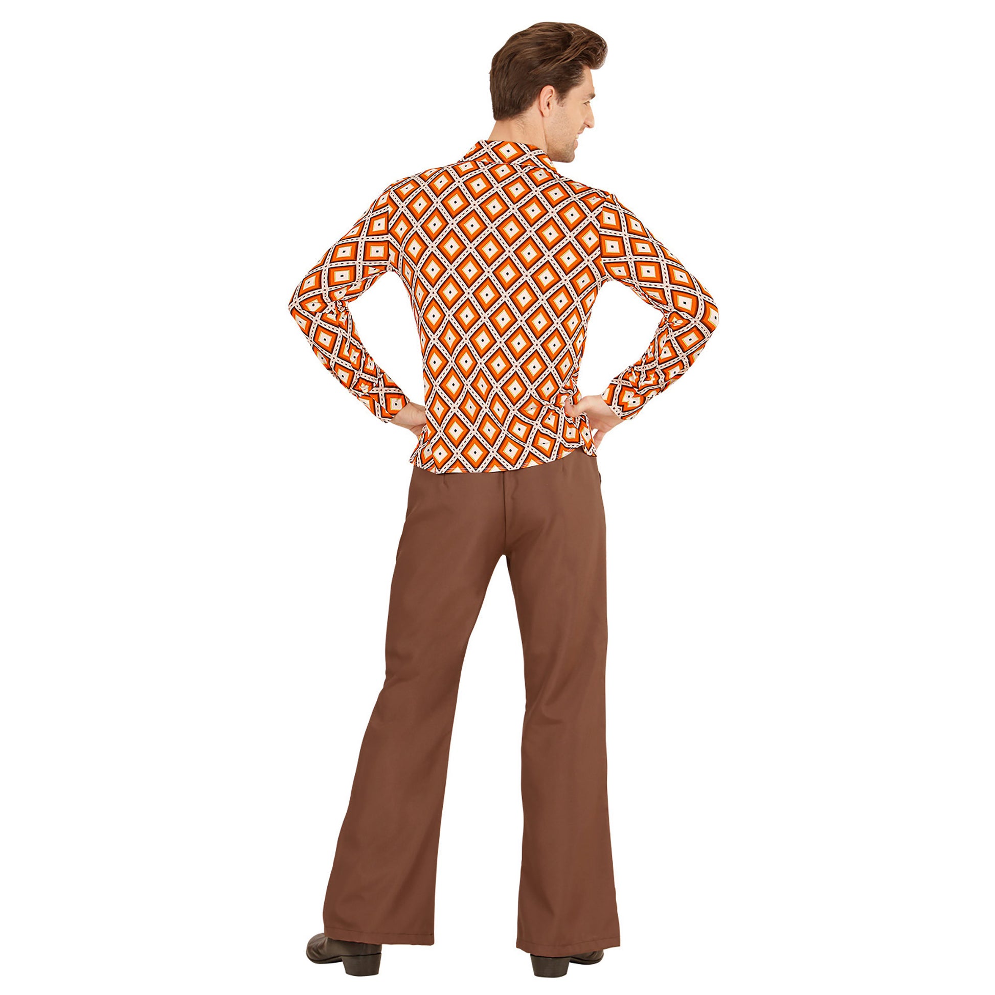 "THE 70s GROOVY STYLE - rhombus" (Hemd) – Ansicht 4