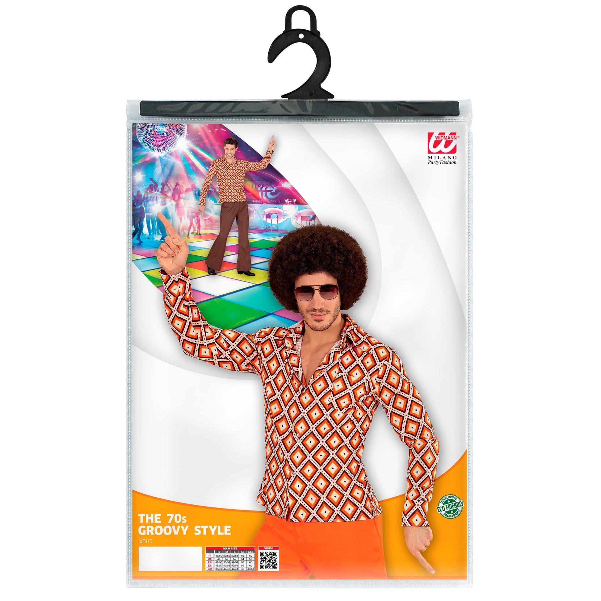 "THE 70s GROOVY STYLE - rhombus" (Hemd) – Ansicht 5