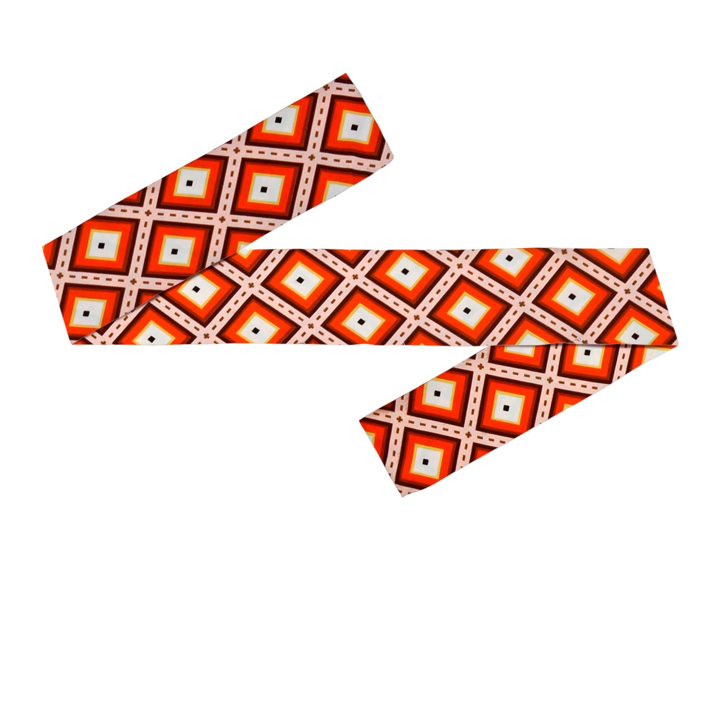 "THE 70s GROOVY STYLE - rhombus" (Stirnband) – Ansicht 3
