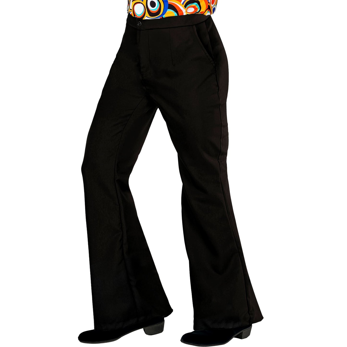 "THE 70s GROOVY STYLE - schwarz" (Hose) – Vorderansicht