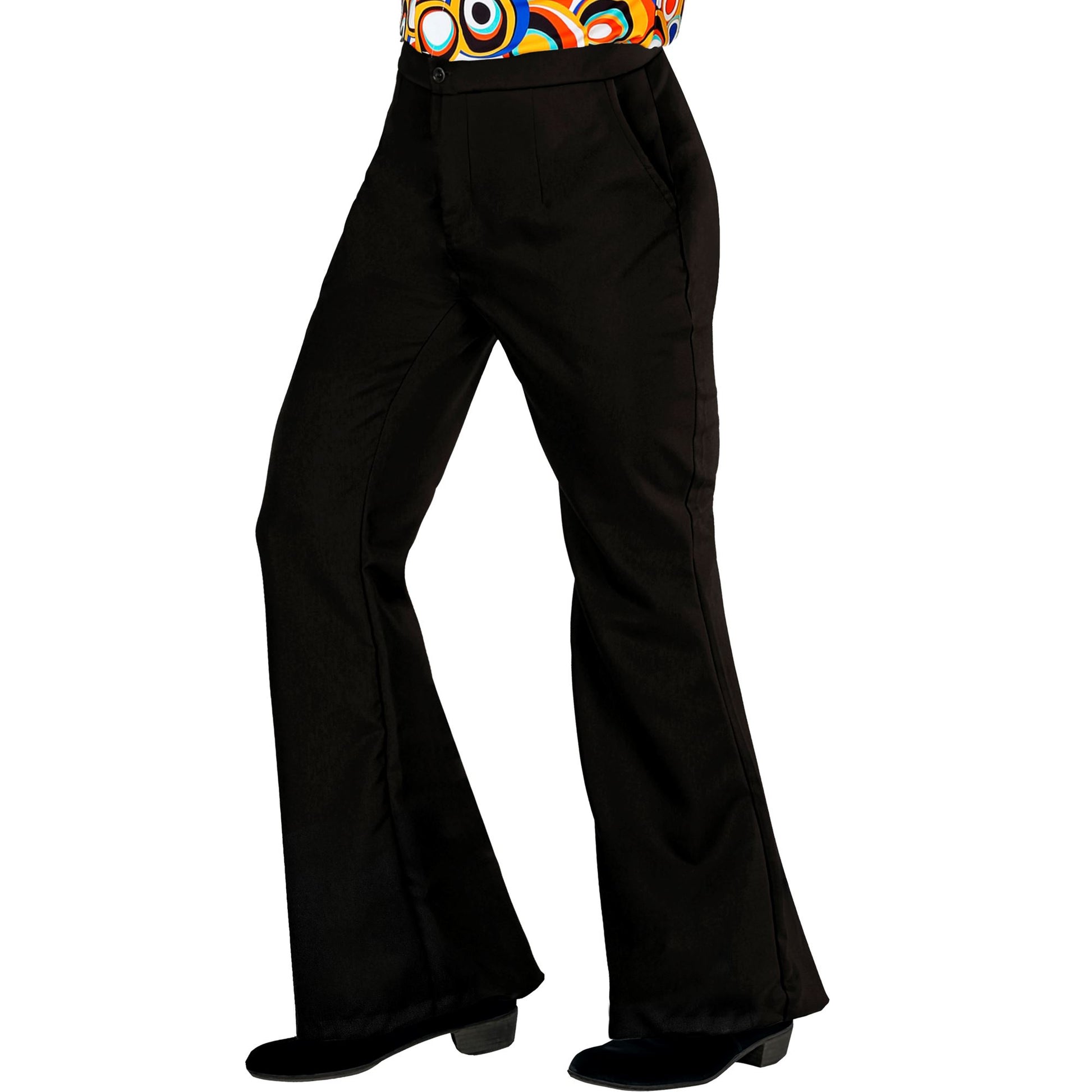 "THE 70s GROOVY STYLE - schwarz" (Hose) – Vorderansicht
