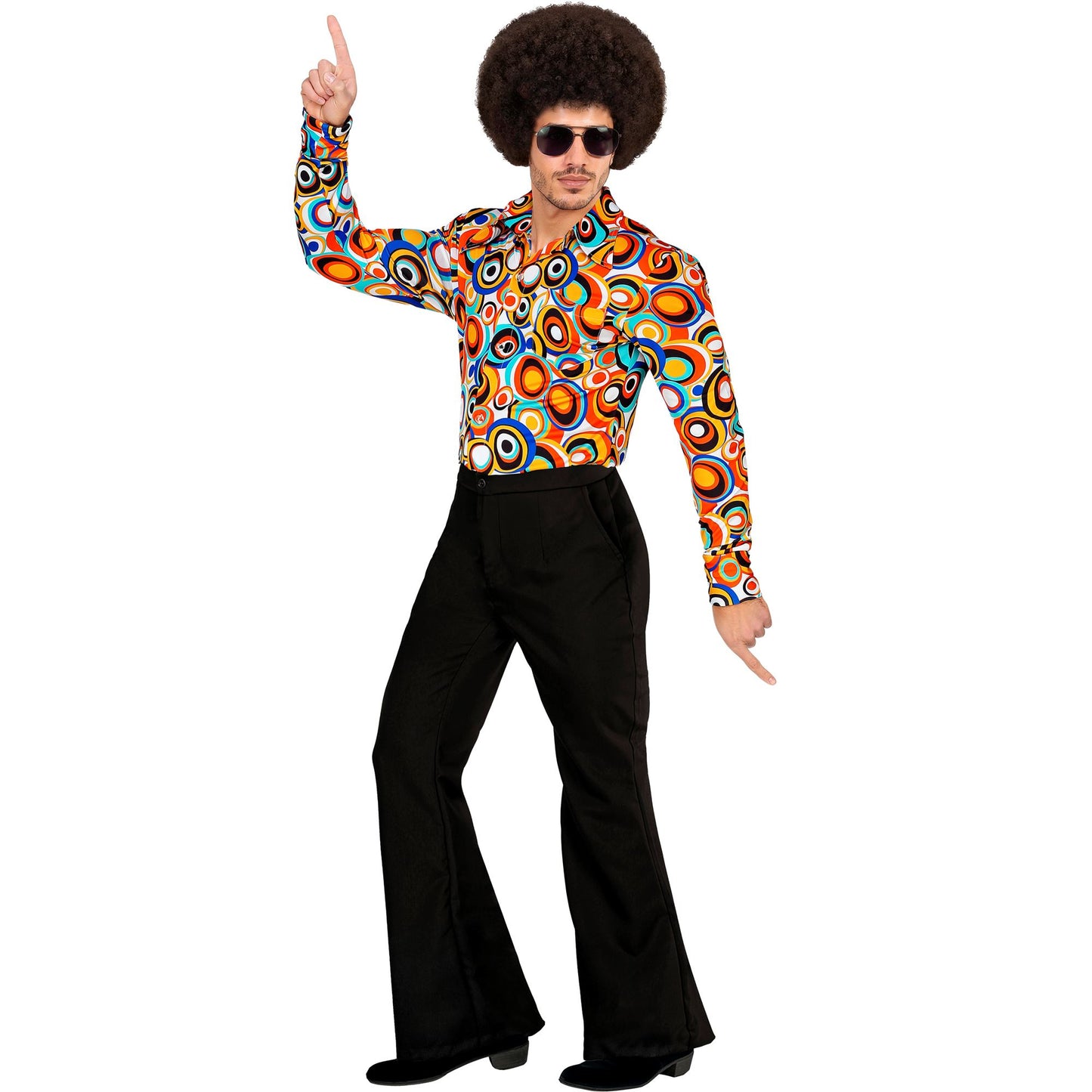 "THE 70s GROOVY STYLE - schwarz" (Hose) – Detailansicht