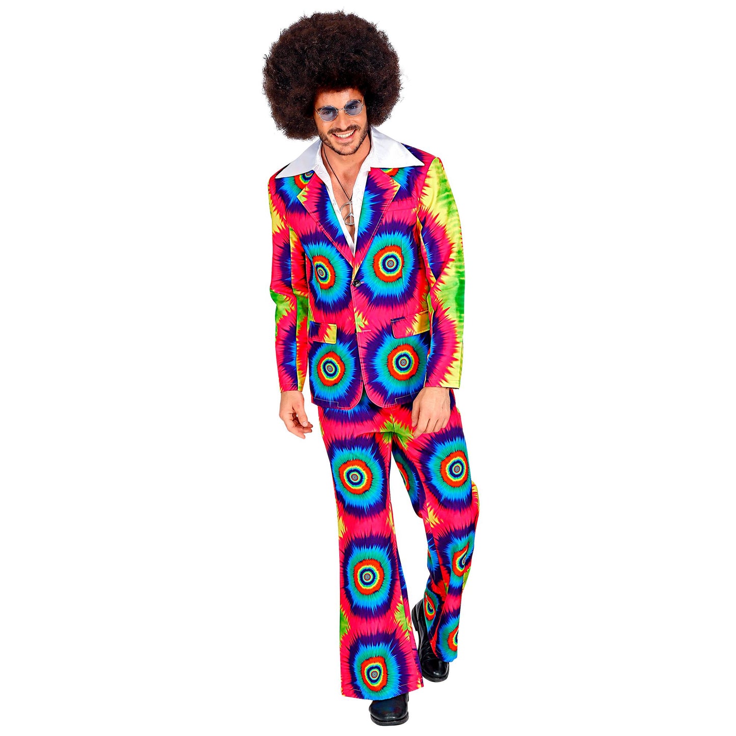 "THE 70s GROOVY STYLE - Tie Dye" (Jackett, Hose) – Detailansicht
