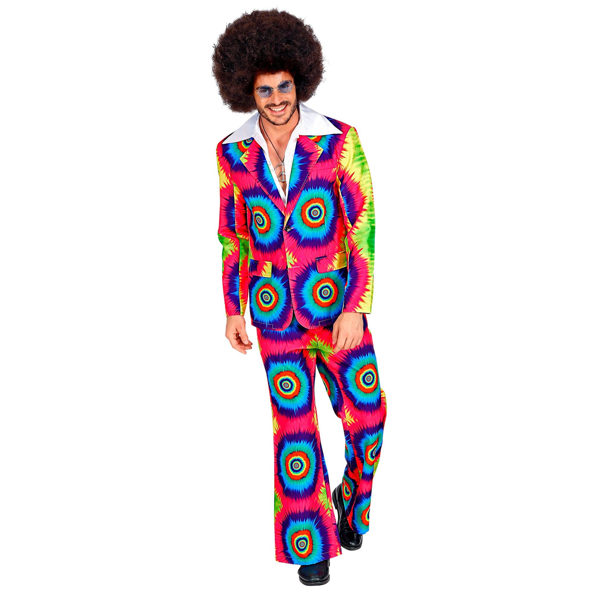 "THE 70s GROOVY STYLE - Tie Dye" (Jackett, Hose) – Detailansicht