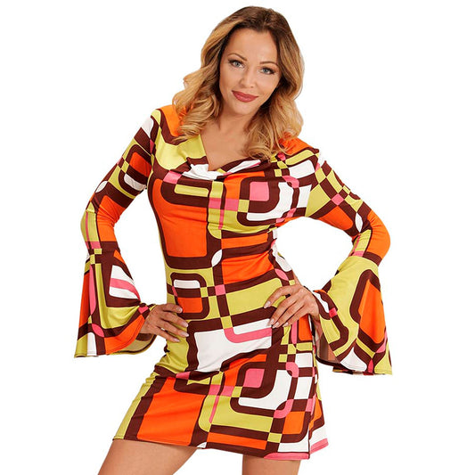 "THE 70s GROOVY STYLE - tubes" (Kleid) – Vorderansicht