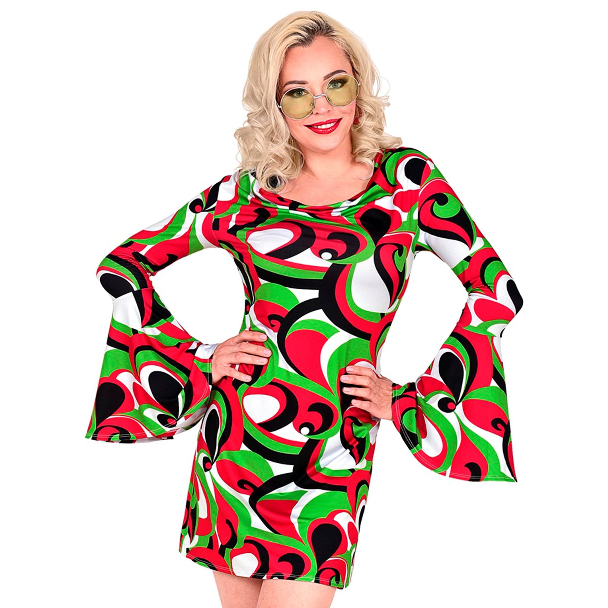 "THE 70s GROOVY STYLE - vintage waves" (Kleid) – Vorderansicht