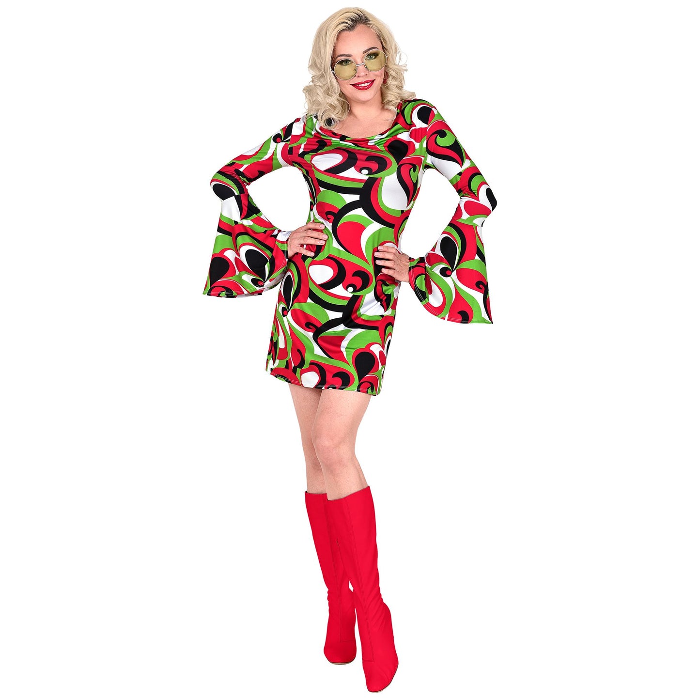 "THE 70s GROOVY STYLE - vintage waves" (Kleid) – Detailansicht