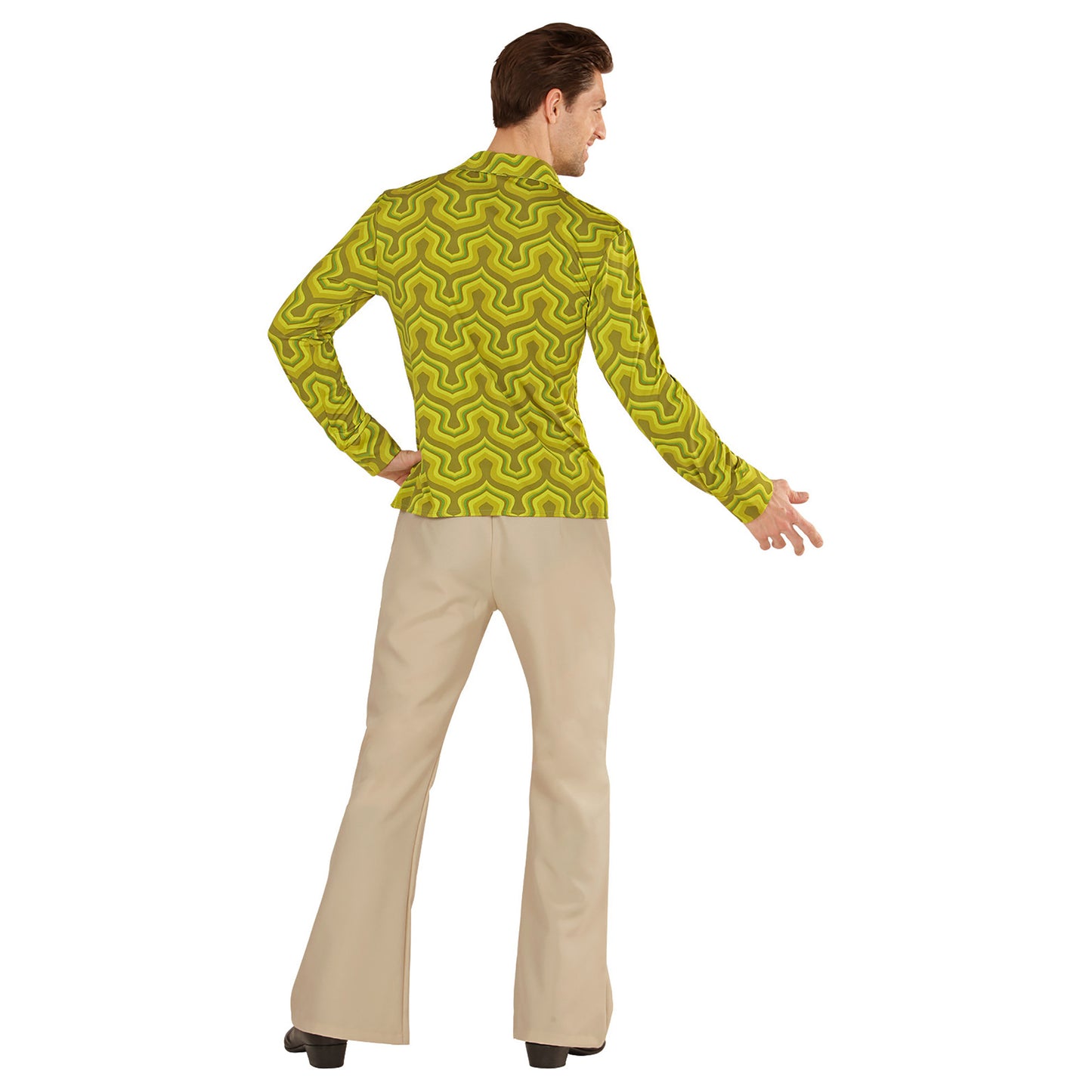 "THE 70s GROOVY STYLE - wallpaper" (Hemd) – Ansicht 4