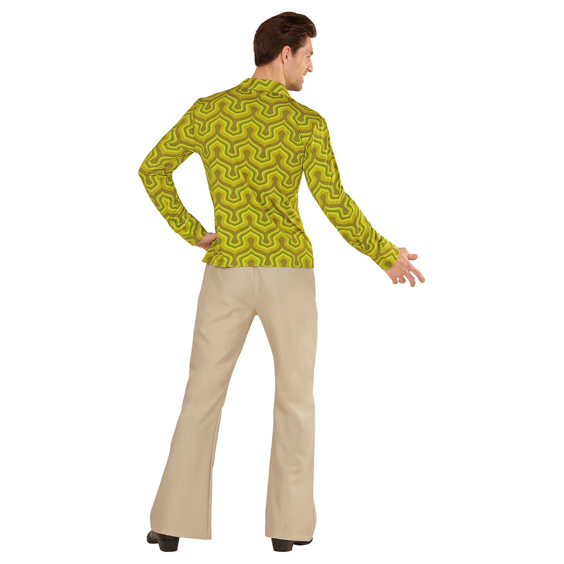"THE 70s GROOVY STYLE - wallpaper" (Hemd) – Ansicht 4
