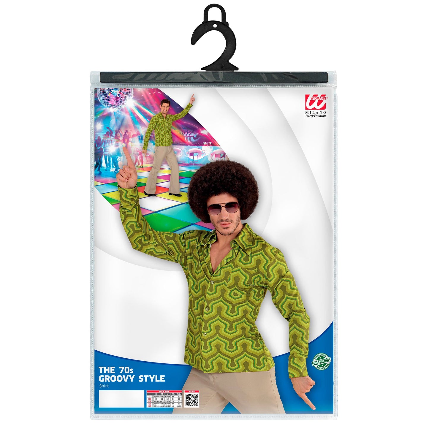 "THE 70s GROOVY STYLE - wallpaper" (Hemd) – Ansicht 5