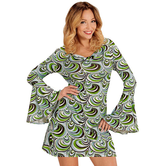 "THE 70s GROOVY STYLE - waves" (Kleid) – Vorderansicht
