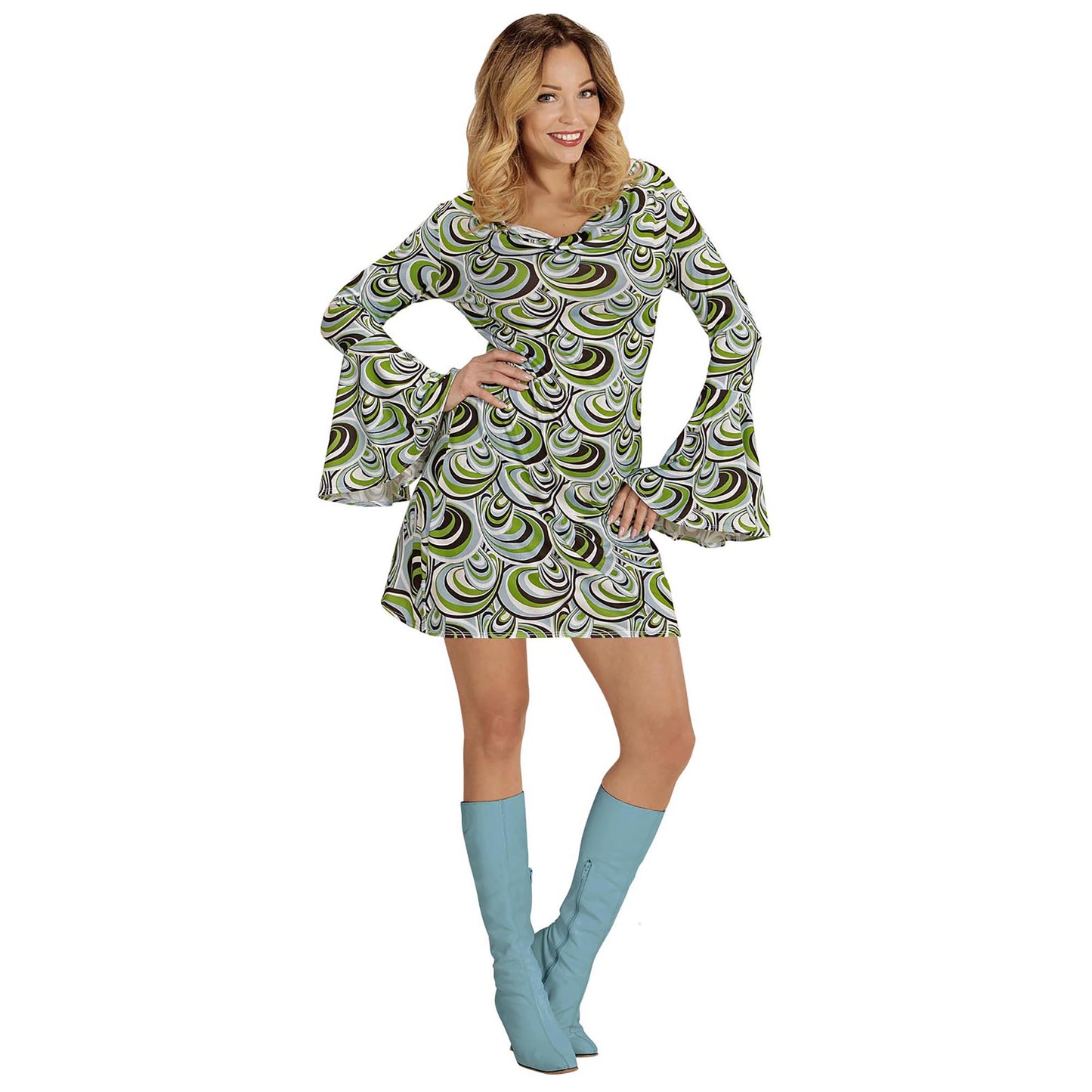 "THE 70s GROOVY STYLE - waves" (Kleid) – Detailansicht