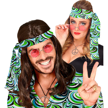 "THE 70s GROOVY STYLE - waves" (Stirnband) – Vorderansicht