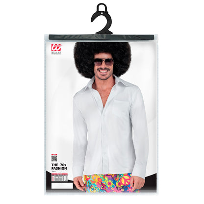 "THE 70s GROOVY STYLE - weiß" (Hemd) – Detailansicht