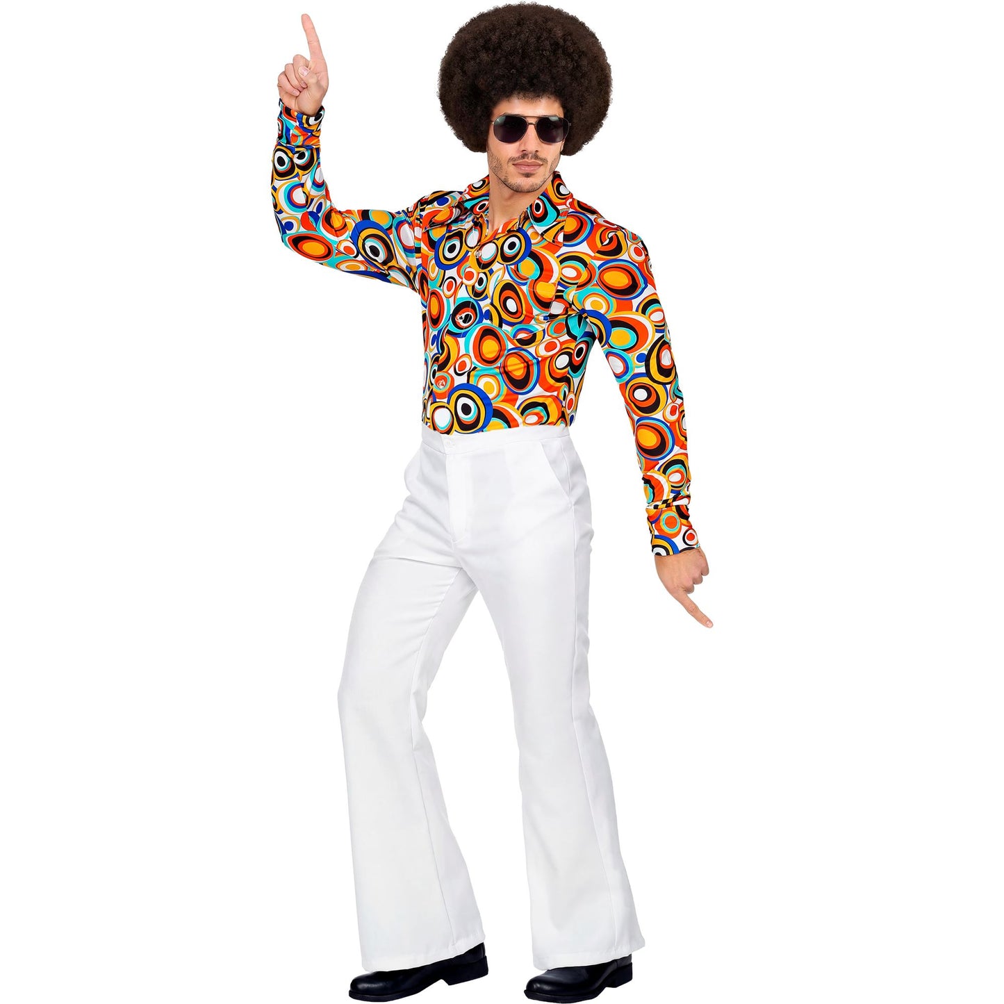 "THE 70s GROOVY STYLE - weiß" (Hose) – Detailansicht