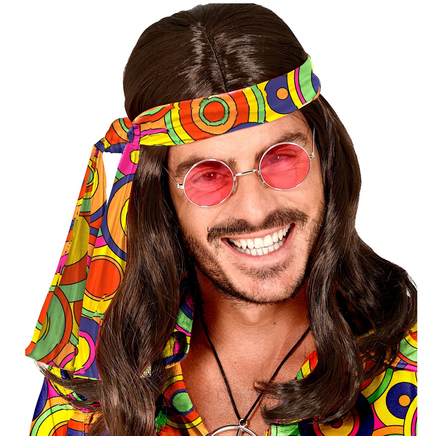 "THE 70s GROOVY STYLE - yellow circles" (Stirnband) – Detailansicht