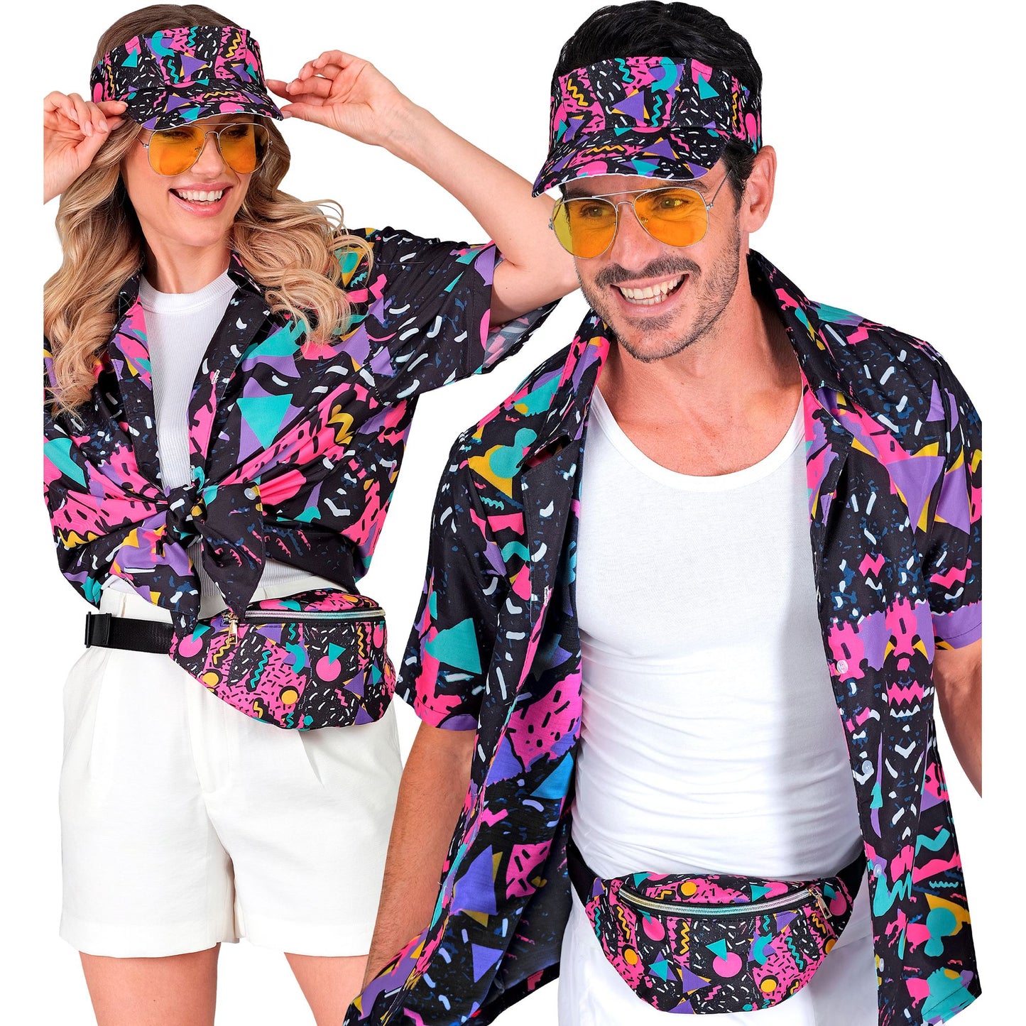"The 80s FUNKY FASHION - funky black" (Schirmmütze & Gürteltasche) – Ansicht 3