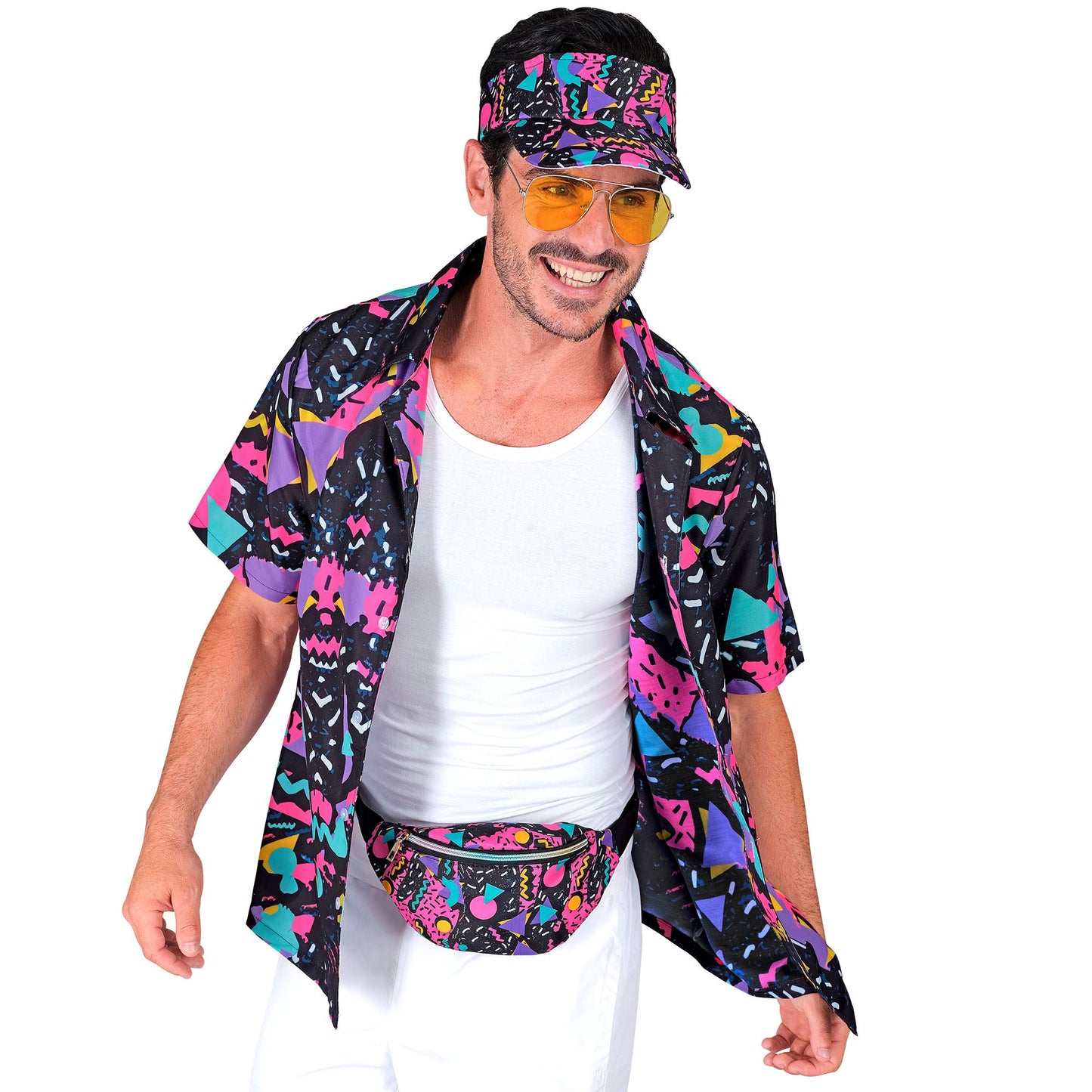 "The 80s FUNKY FASHION - funky black" (Schirmmütze & Gürteltasche) – Ansicht 4