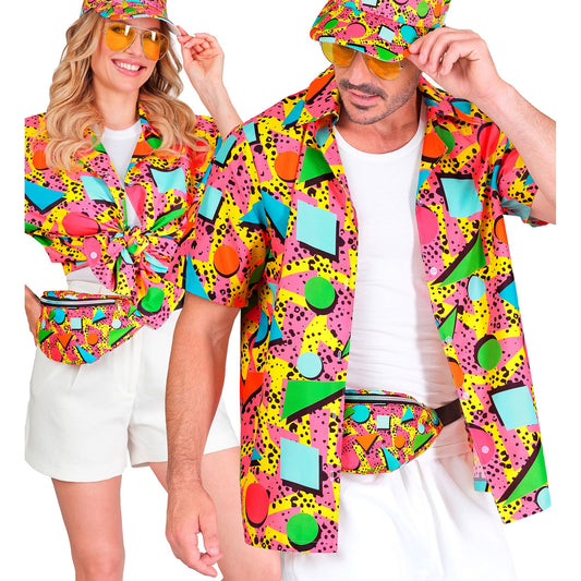 "The 80s FUNKY FASHION - funky pink" (Hemd) – Vorderansicht