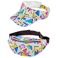 "The 80s FUNKY FASHION - funky white" (Schirmmütze & Gürteltasche) – Vorderansicht