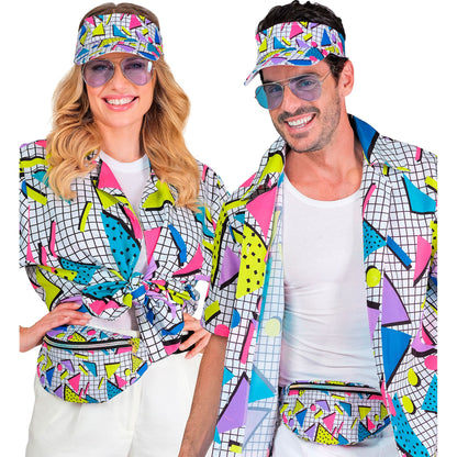 "The 80s FUNKY FASHION - funky white" (Schirmmütze & Gürteltasche) – Ansicht 3