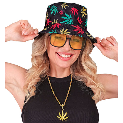 "THE 90s HIP HOP FASHION - Marihuana" (Anglerhut, Brille, Kette, Ring) – Ansicht 5