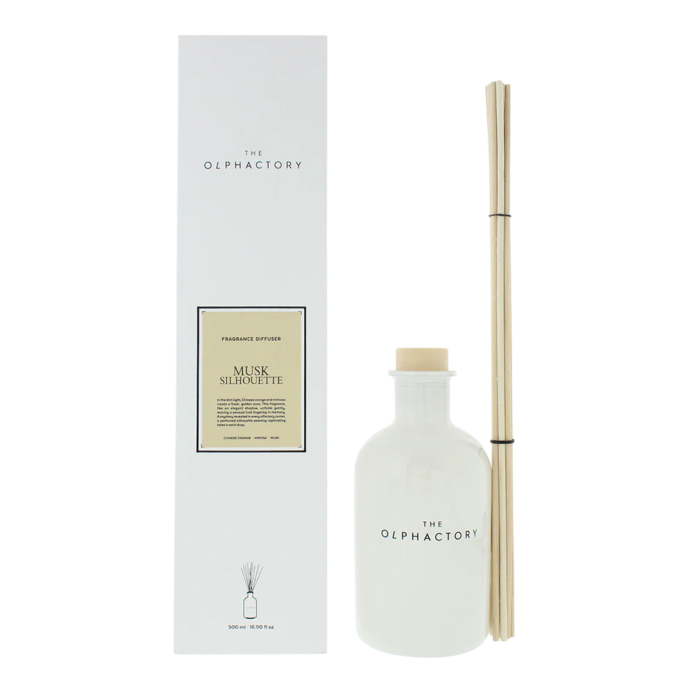 The Olphactory The Olphactory, Musk Silhouette, Duftstäbchen, Aroma-Rattanstäbchen-Diffusor, 500 ml Regular