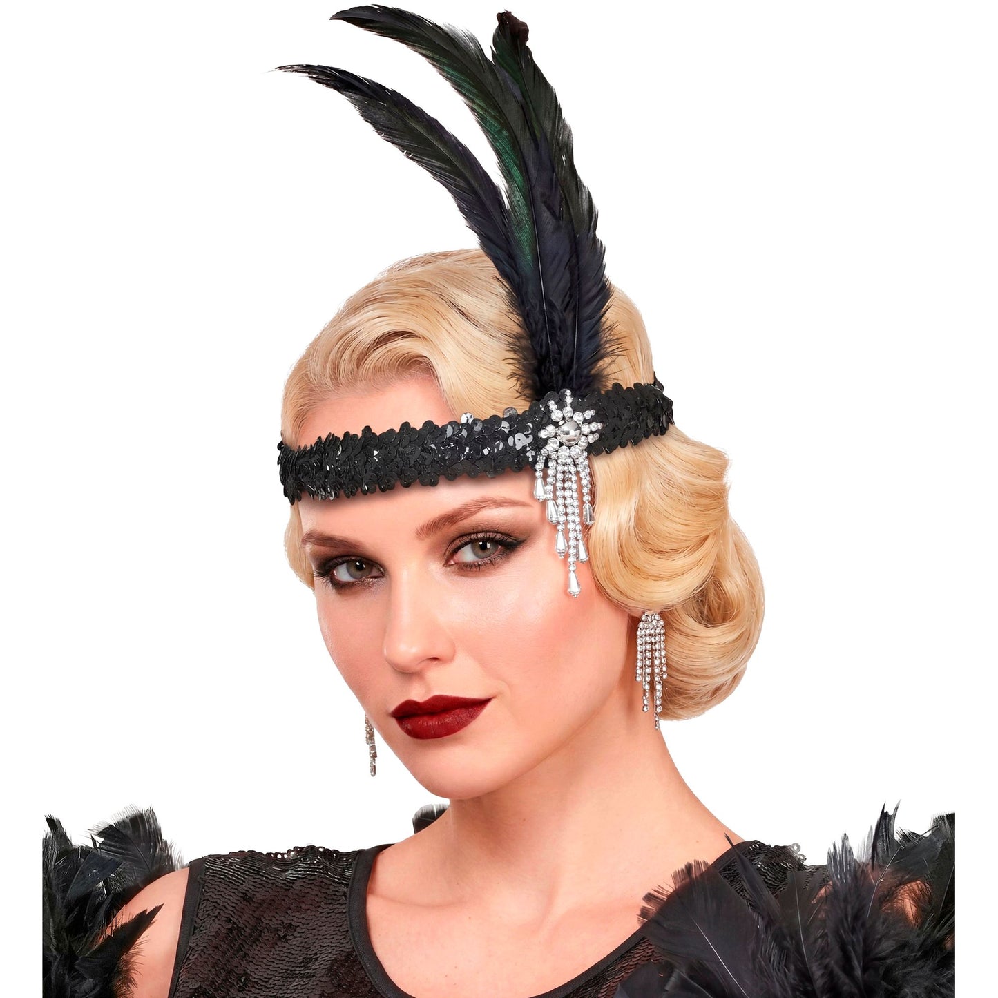 "THE ROARING 20s STIRNBAND MIT FEDERN" – Ansicht 6