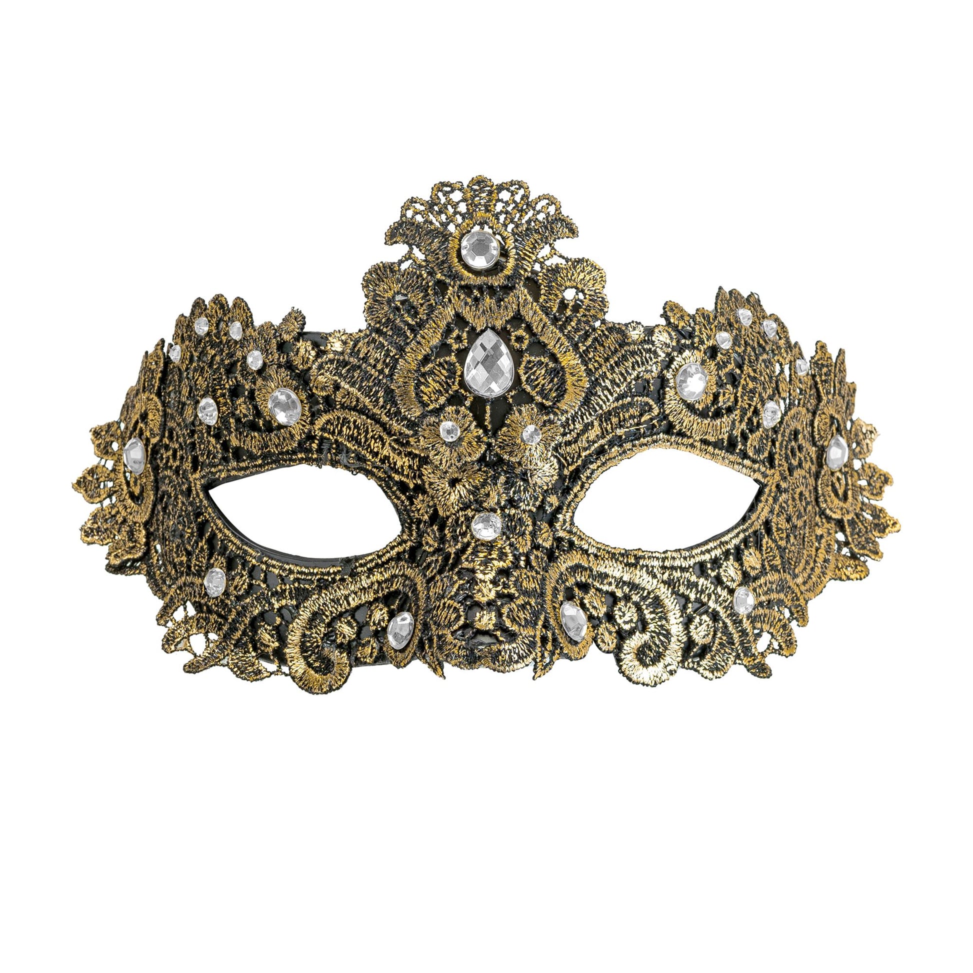 "THEATER AUGENMASKE GOLDEN" – Vorderansicht