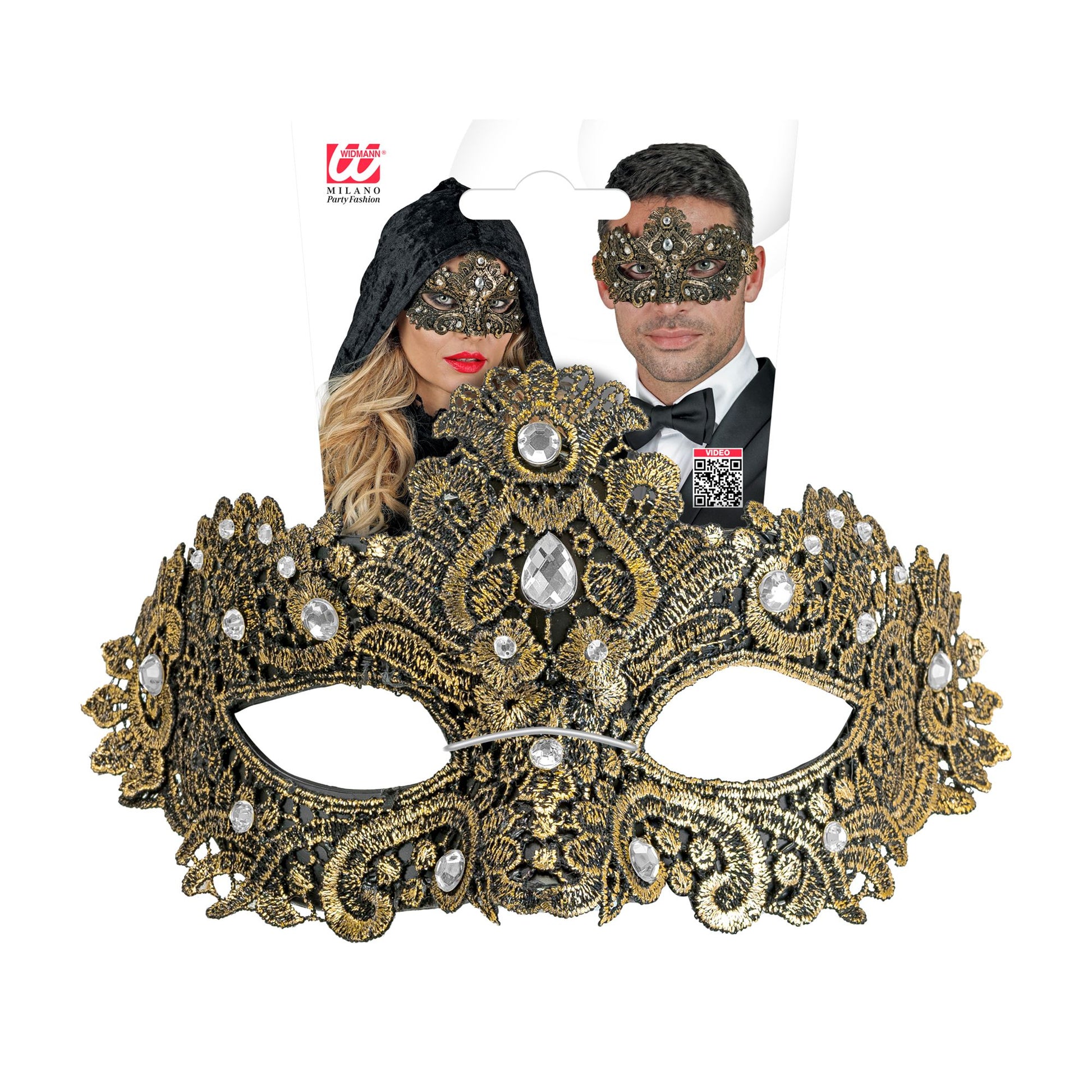 "THEATER AUGENMASKE GOLDEN" – Detailansicht