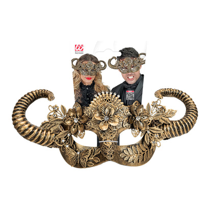 "THEATER AUGENMASKE GOLDENER WIDDER" – Detailansicht