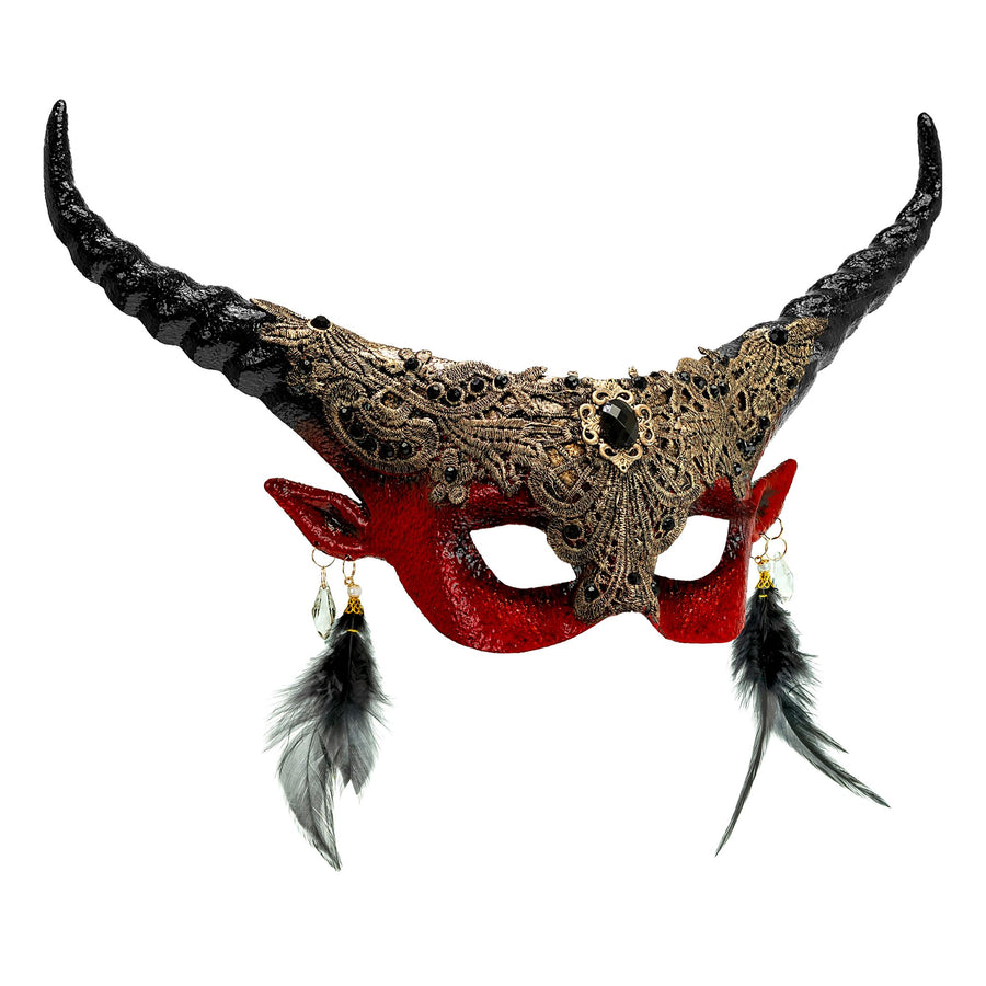 "THEATER AUGENMASKE ROTER TEUFEL" – Vorderansicht