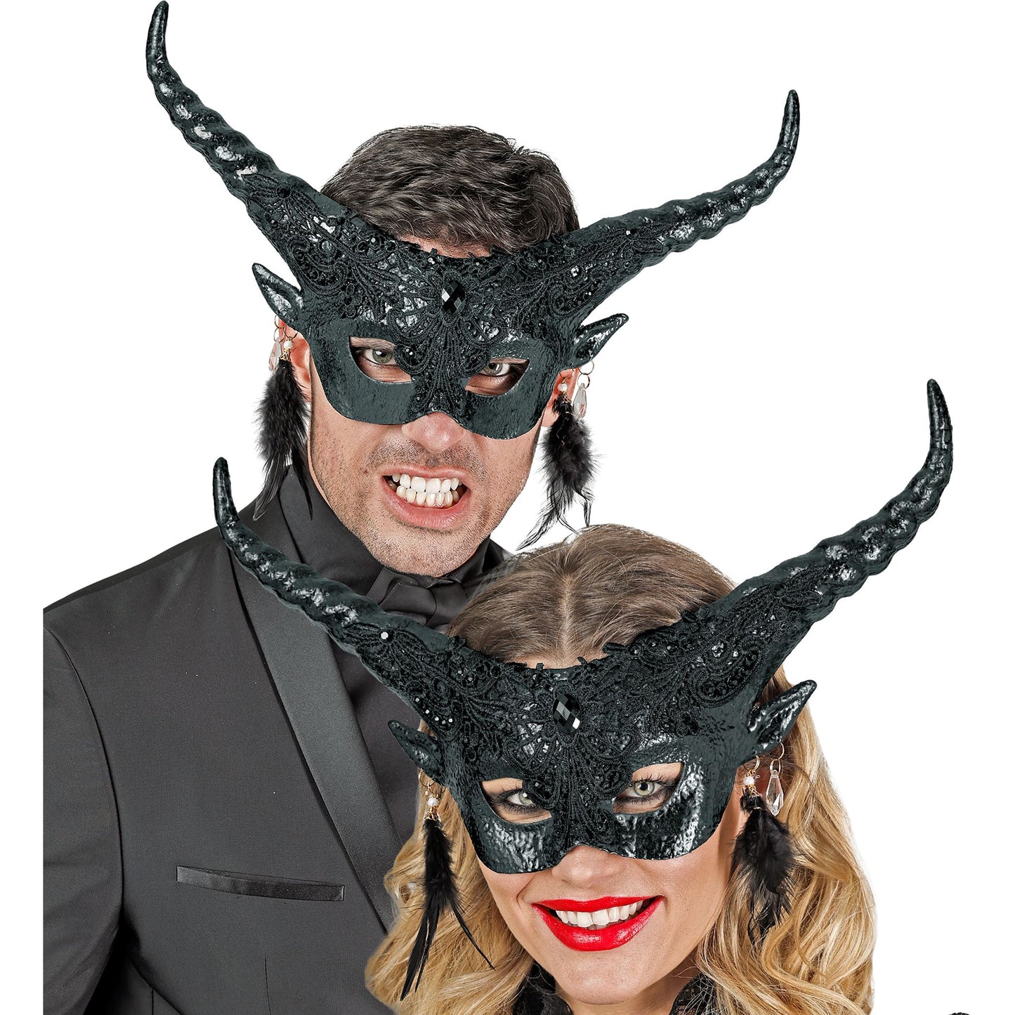 "THEATER AUGENMASKE SCHWARZER TEUFEL" – Ansicht 3